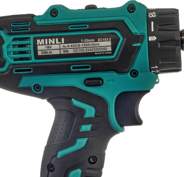 Аккумуляторная дрель-шуруповерт MINLI DC103.2-2.0A