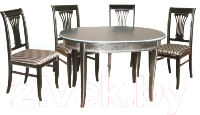 Обеденный стол ТехКомПро Азалия 3 (дуб/тон 6)
