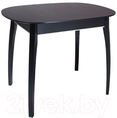 Обеденный стол ТехКомПро Арека М ножка 6 (дуб/тон венге) - фото