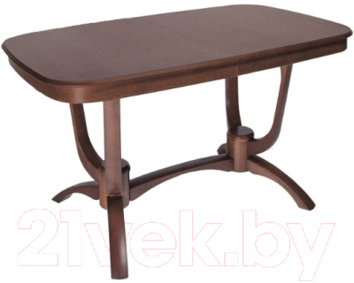 Обеденный стол ТехКомПро Камелия 1300 (дуб/тон орех) - фото