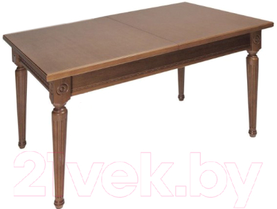 Обеденный стол ТехКомПро Лекс 3 ножка круглая (дуб/тон 9) - фото