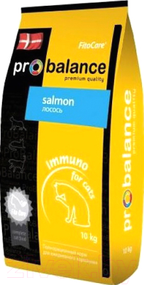 Сухой корм для кошек ProBalance Immuno с лососем (10кг) - фото