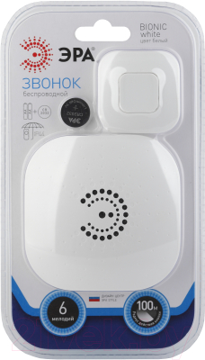 Электрический звонок ЭРА Bionic White / Б0017748