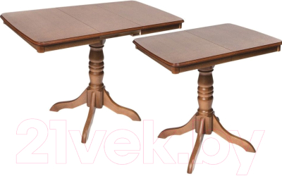 Обеденный стол ТехКомПро Эдельвейс МП (дуб/тон 6)