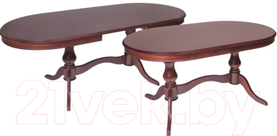 Обеденный стол ТехКомПро Юкка 900x1500(1950)x760 (дуб/тон 39)