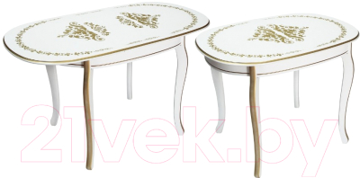 Обеденный стол ТехКомПро Азалия 1000x700 с рисунком №1 (бук/тон 1/золотая патина)