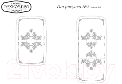 Обеденный стол ТехКомПро Комфорт МП С рисунком №2 тип А (бук/тон черный/серебристая патина)