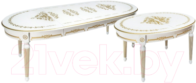 Обеденный стол ТехКомПро Лекс 1 с рисунком №1 (бук/тон 1/золотая патина)