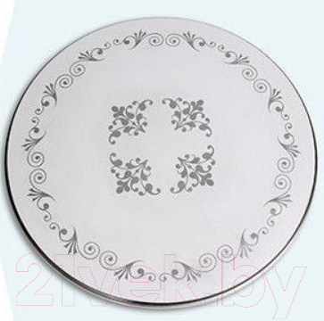 Обеденный стол ТехКомПро Эдельвейс К 600 c рисунком №7 (бук/тон 1/серебристая патина)