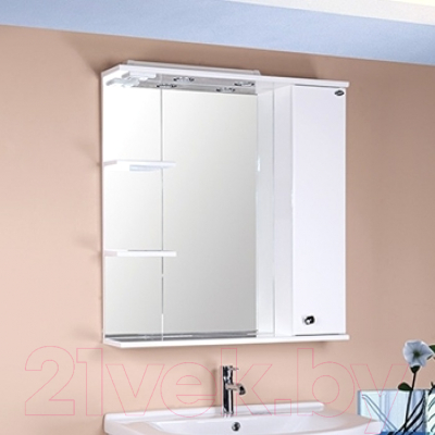 Шкаф с зеркалом для ванной Onika Эльбрус 80.02 R (208022)