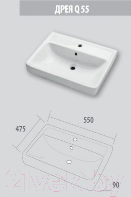 Умывальник Dreja Дрея Q-55 / 195476