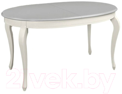 Обеденный стол ТехКомПро Азалия 1450 Ножка №10 (бук/тон шале/царги/тон 1) - фото