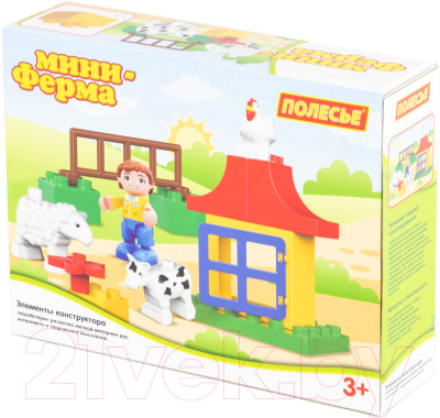 Конструктор Полесье Мини Ферма Макси / 77660 - фото