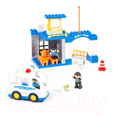 Конструктор Полесье Полицейский участок Макси / 77554