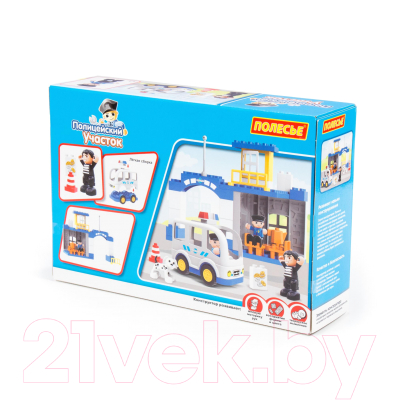Конструктор Полесье Полицейский участок Макси / 77554