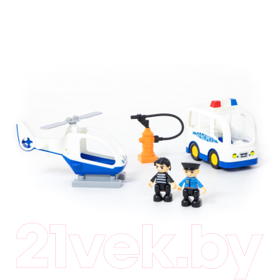 Конструктор Полесье Полицейский участок Макси / 77530