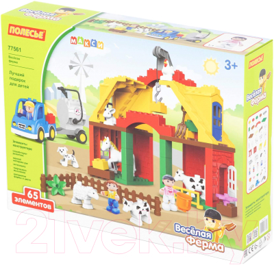 Конструктор Полесье Весёлая ферма Макси / 77561 - фото