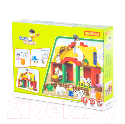 Конструктор Полесье Весёлая ферма Макси / 77561