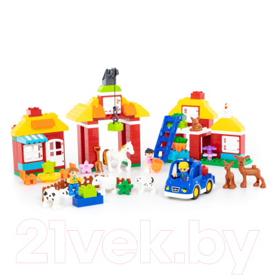 Конструктор Полесье Весёлая ферма Макси / 77592