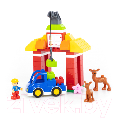 Конструктор Полесье Весёлая ферма Макси / 77592