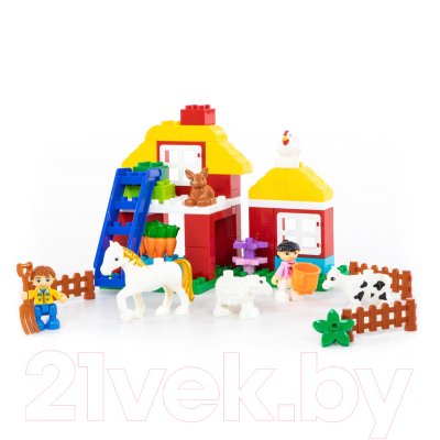 Конструктор Полесье Весёлая ферма Макси / 77592