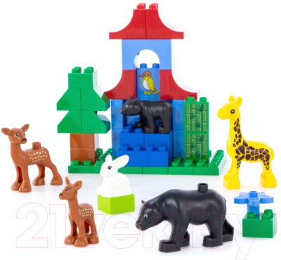 Конструктор Полесье Зоопарк Макси / 77721
