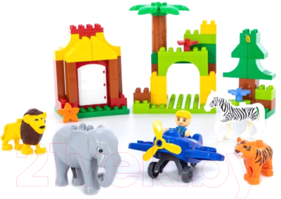 Конструктор Полесье Зоопарк Макси / 77721