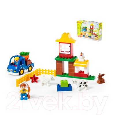 Конструктор Полесье Веселая ферма. Макси / 77585