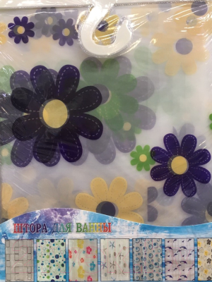 Шторка-занавеска для ванны Savol S-6PEVA09