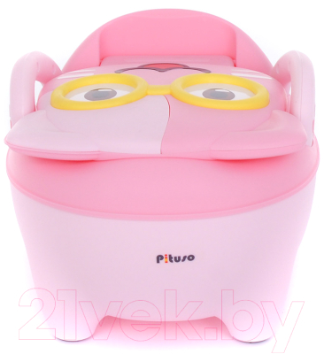 Детский горшок Pituso Котик в очках / 1730 (розовый)