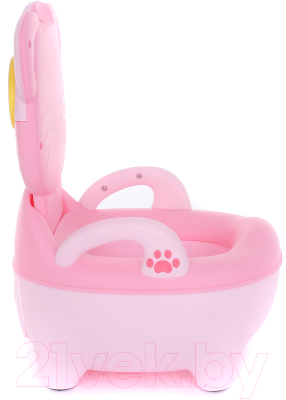 Детский горшок Pituso Котик в очках / 1730 (розовый)