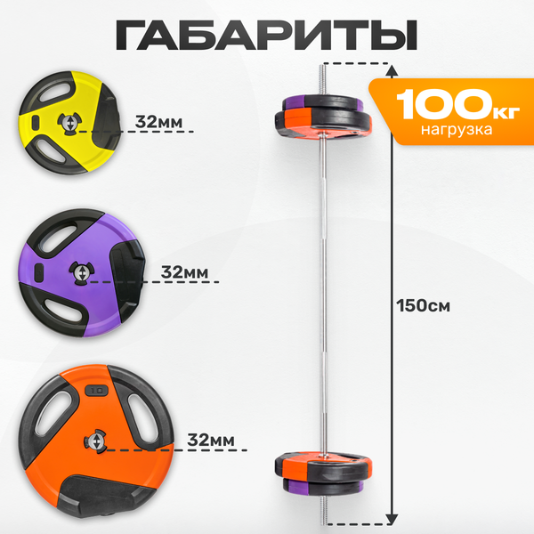 Штанга Sundays Fitness IR91041