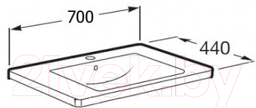 Умывальник Roca Unik The Gap 70 / A327471000