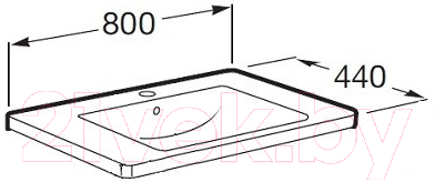 Умывальник Roca Unik The Gap 80 / A327470000