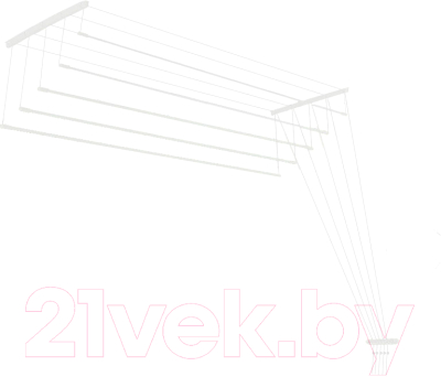 Сушилка для белья Ledeme Потолочная стальная 1.4 м - фото