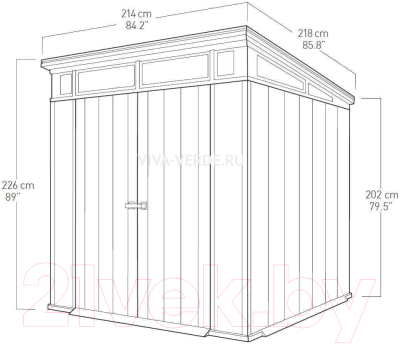 Сарай из пластика Keter Artisan 7x7 / 230459