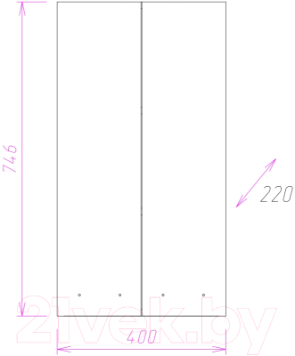 Шкаф для ванной Onika Кредо 40 (304001)