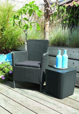 Кресло садовое Keter Trenton DC / 226453 (графит)