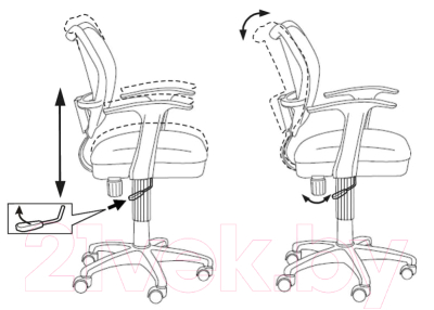 Кресло офисное Бюрократ CH-W797