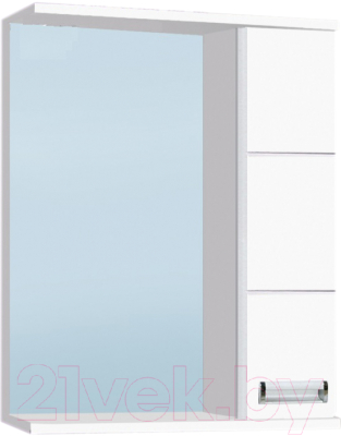 Шкаф с зеркалом для ванной Vako Флора 500 T R / 12407 - фото