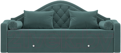 Диван Лига Диванов Сойер / 100574 (велюр MR, бирюзовый)