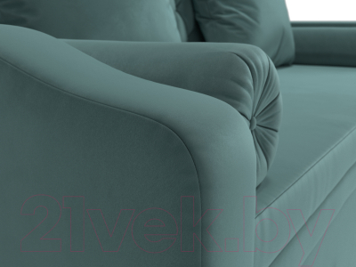 Диван Лига Диванов Сойер / 100574 (велюр MR, бирюзовый)