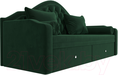 Диван Лига Диванов Сойер / 100575 (велюр MR, зеленый)