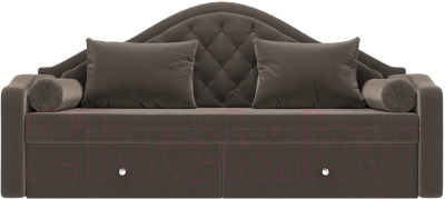 Диван Лига Диванов Сойер / 100576 (велюр MR, коричневый)