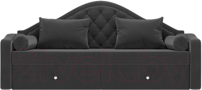 Диван Лига Диванов Сойер / 100577 (велюр MR, серый)