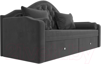 Диван Лига Диванов Сойер / 100577 (велюр MR, серый)