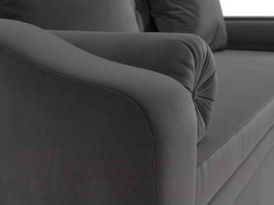 Диван Лига Диванов Сойер / 100577 (велюр MR, серый)