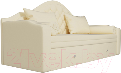 Диван Лига Диванов Сойер / 100586 (экокожа, бежевый)