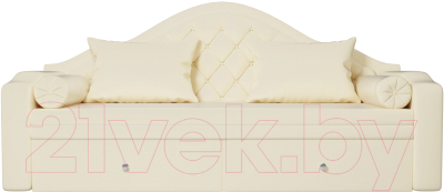 Диван Лига Диванов Сойер / 100586 (экокожа, бежевый)