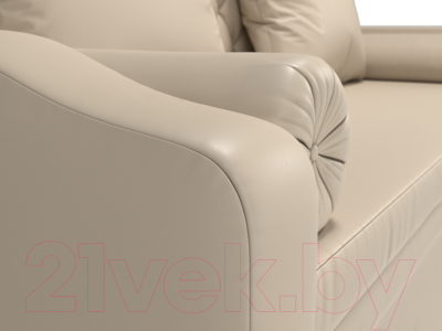 Диван Лига Диванов Сойер / 100586 (экокожа, бежевый)